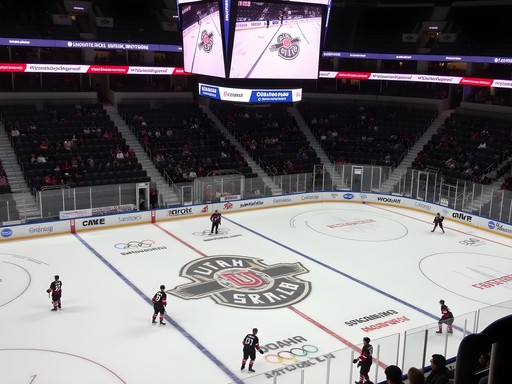 Utah Grizzlies hockey game at Maverik Center in Salt Lake City