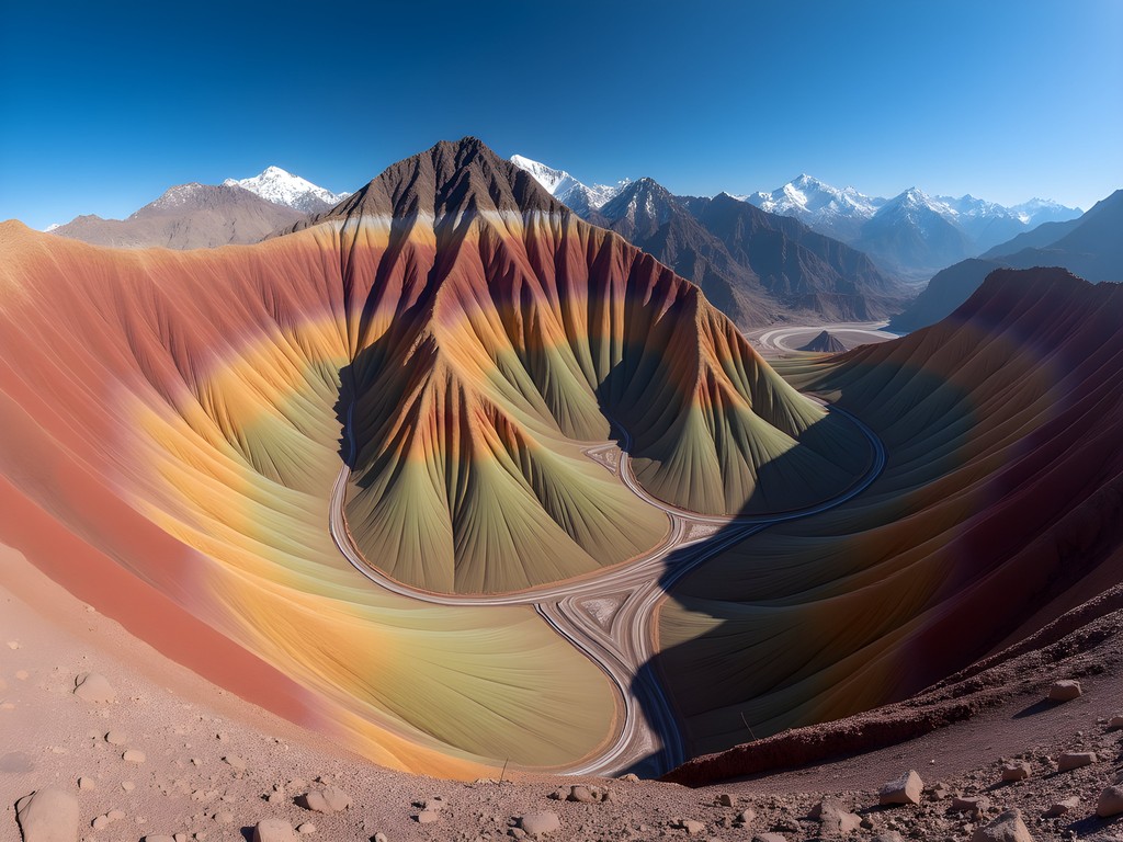 The spectacular striped colors of Hornocal Mountain in Quebrada de Humahuaca