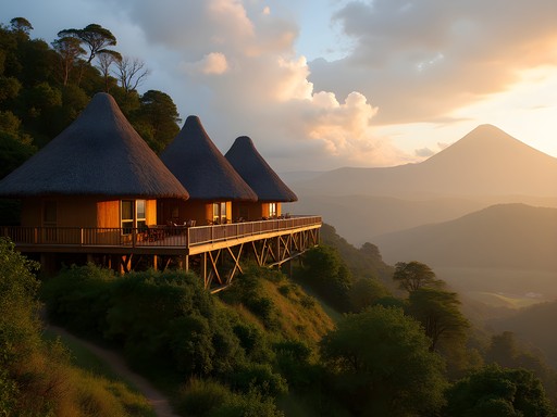Luxury eco-lodge nestled in reforested area near Volcanoes National Park