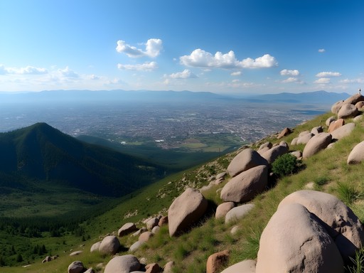 Panoramic view of Denver from Lookout Mountain