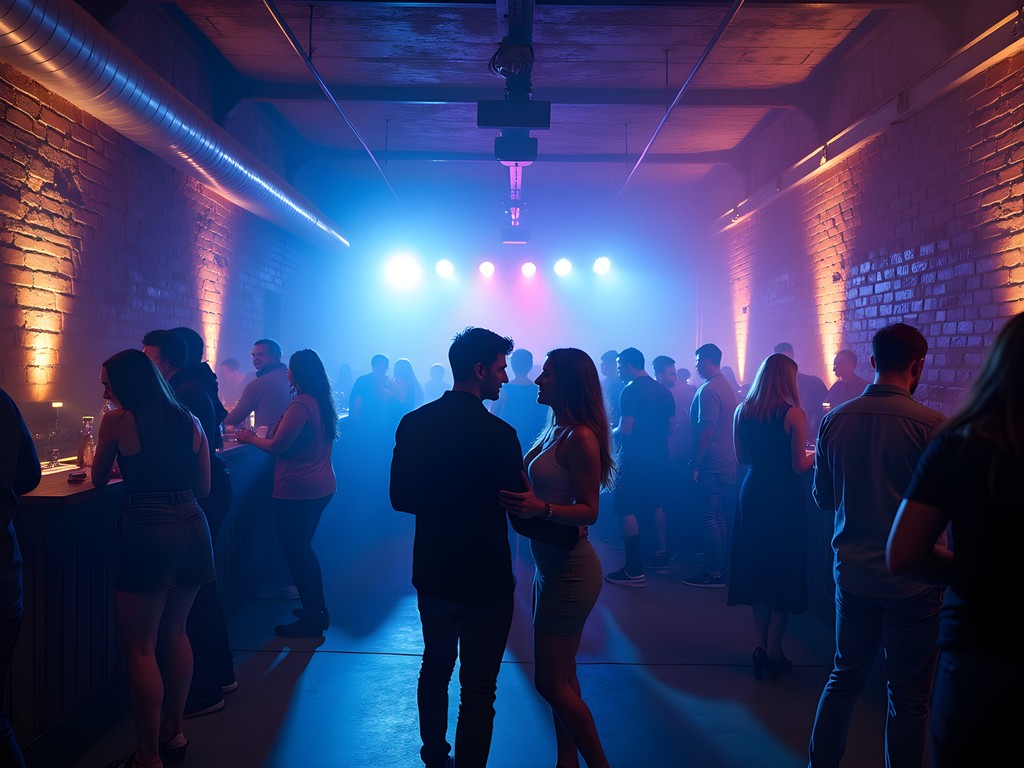 Couples dancing at Ancient World electronic music venue in Adelaide