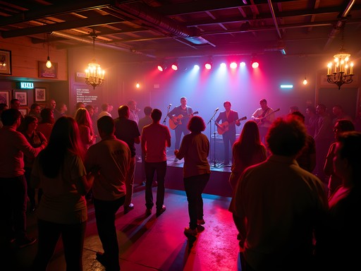 Live zydeco band performing at The Texas Club in Baton Rouge Louisiana