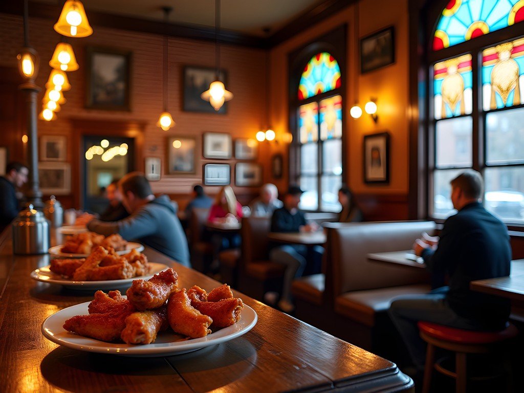 Historic interior of Gabriel's Gate restaurant in Buffalo's Allentown district