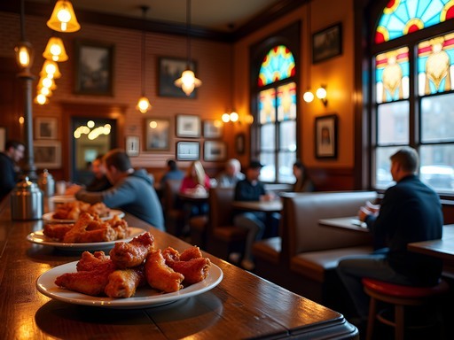 Historic interior of Gabriel's Gate restaurant in Buffalo's Allentown district