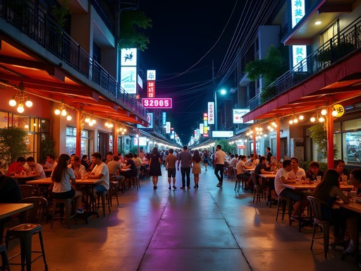 Night and Day: Contrasting Nightlife in Chiang Mai and Ashgabat