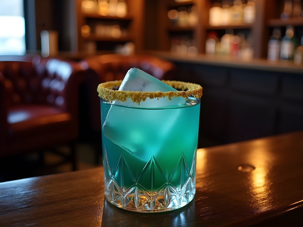 Exclusive speakeasy cocktail lounge in Fairbanks with Northern Lights-inspired drink