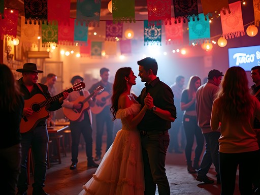 Couples dancing to live norteño music at El Rinconcito cantina in Hobbs, New Mexico