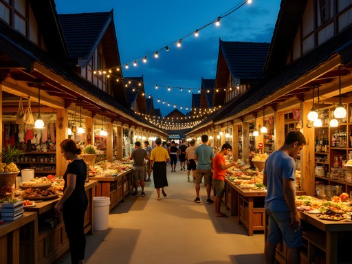 Fisherman's Village night market in Bophut, Koh Samui