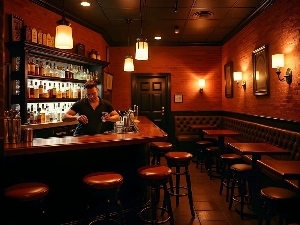 Atmospheric speakeasy-style bar in Downtown Las Vegas