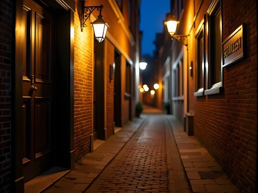 Hidden speakeasy entrance in Leiden with subtle signage