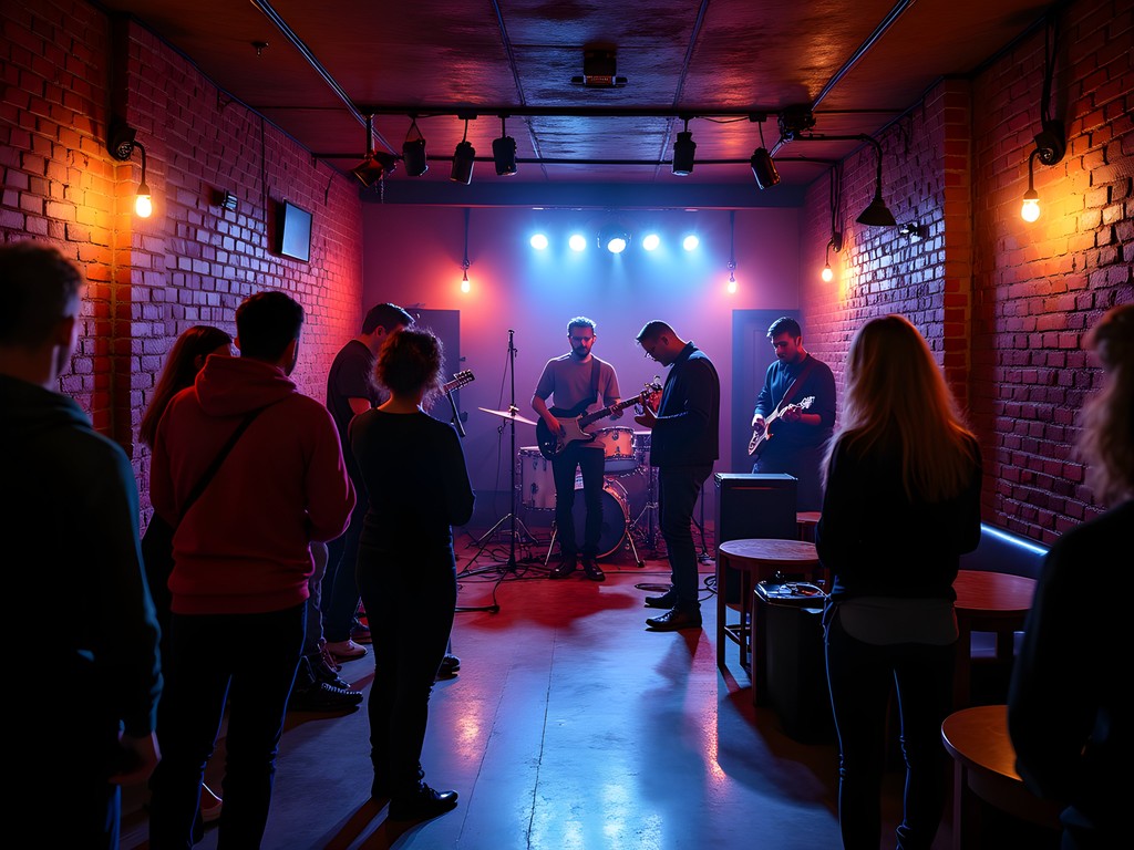 Live music performance at Pilsen Underground venue in Manhattan Kansas