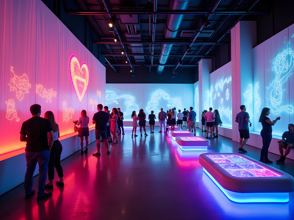 Art installation within Miami nightclub space showing cultural fusion