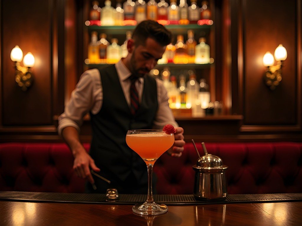 Atmospheric interior of Bryant's Cocktail Lounge with vintage decor and craft cocktails