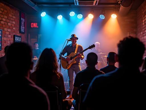 Live blues band performing in intimate Owensboro Kentucky music venue