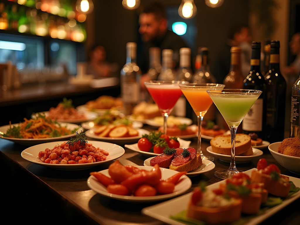 Aperitivo spread at Freni e Frizioni in Trastevere, Rome