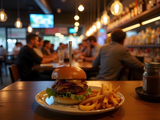 Late-night food venue in Wollongong with customers enjoying meals after bar hopping