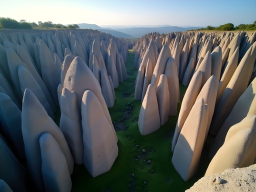 Sharp limestone tsingy formations in Ankarana Special Reserve, Madagascar