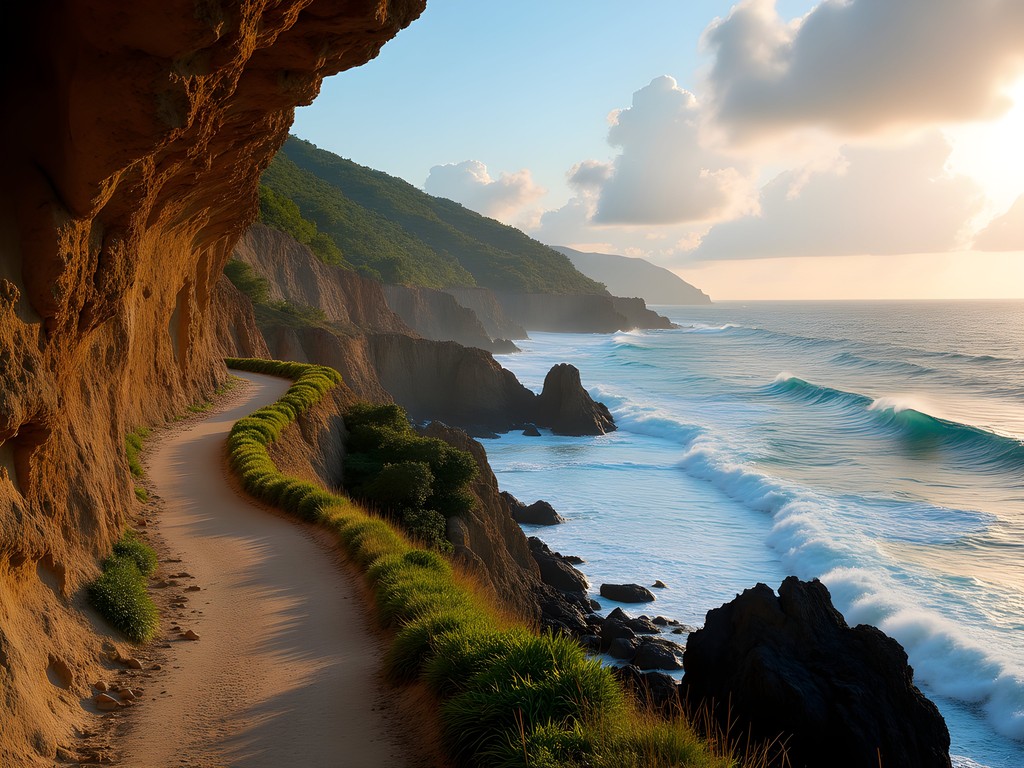 Dramatic limestone formations along Arecibo's rugged coastal trail