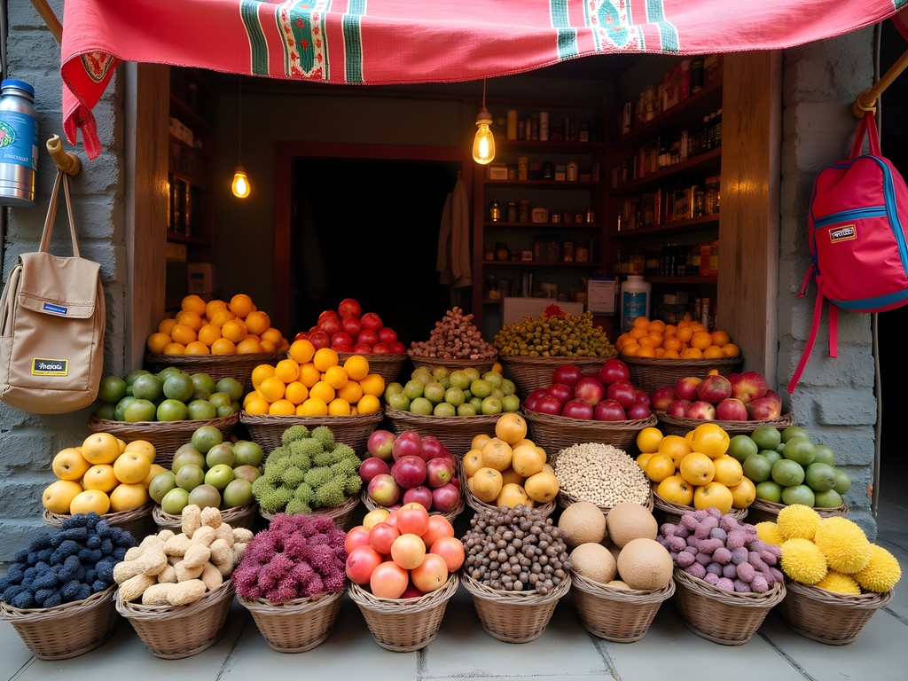 Local market in Cochabamba where budget travelers can purchase affordable hiking supplies and provisions