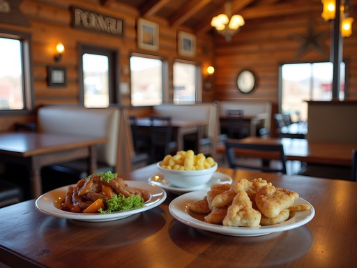 Woman enjoying meal at local restaurant in Fernley Nevada