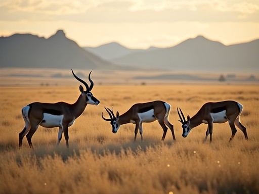 Wildlife observation during off-road adventure in Wyoming grasslands