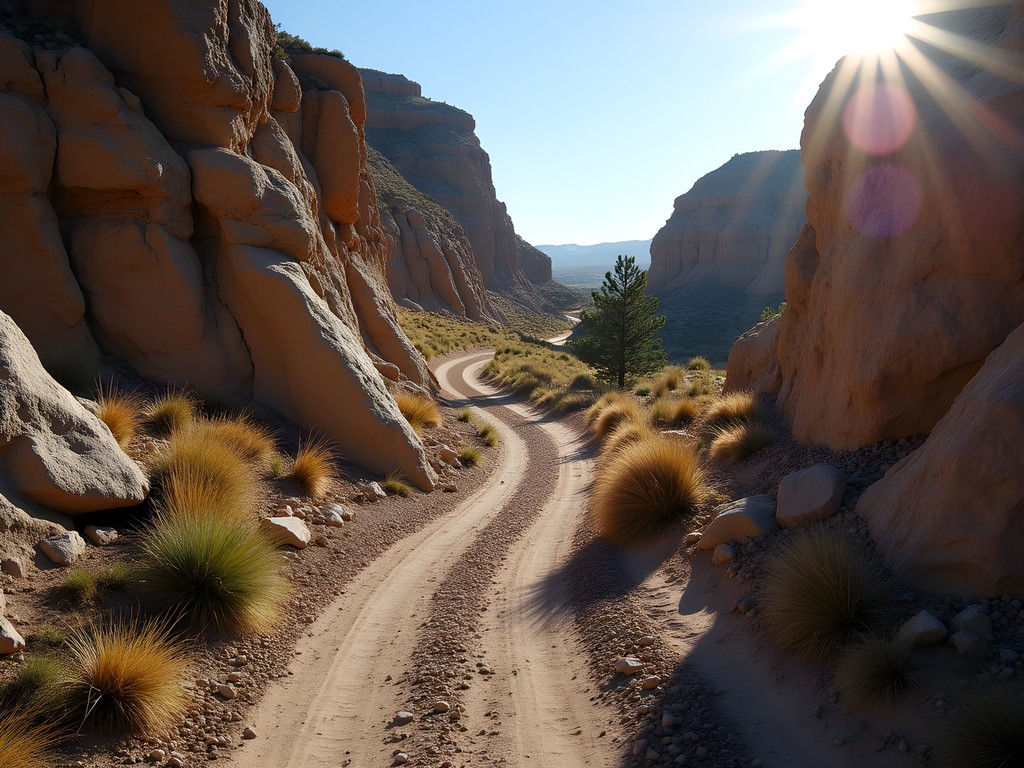 Technical off-road driving through Wyoming's Powder River Breaks near Gillette