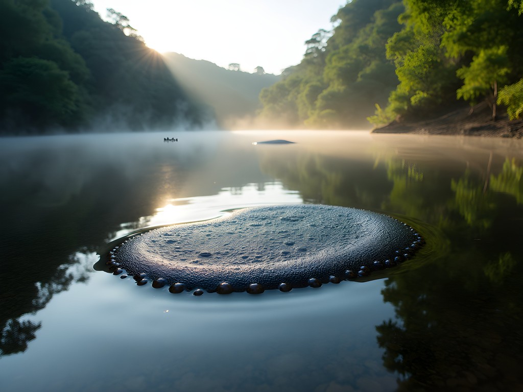 Bubbling lake phenomenon at Budbudyachi Tali in Netravali Wildlife Sanctuary, Goa