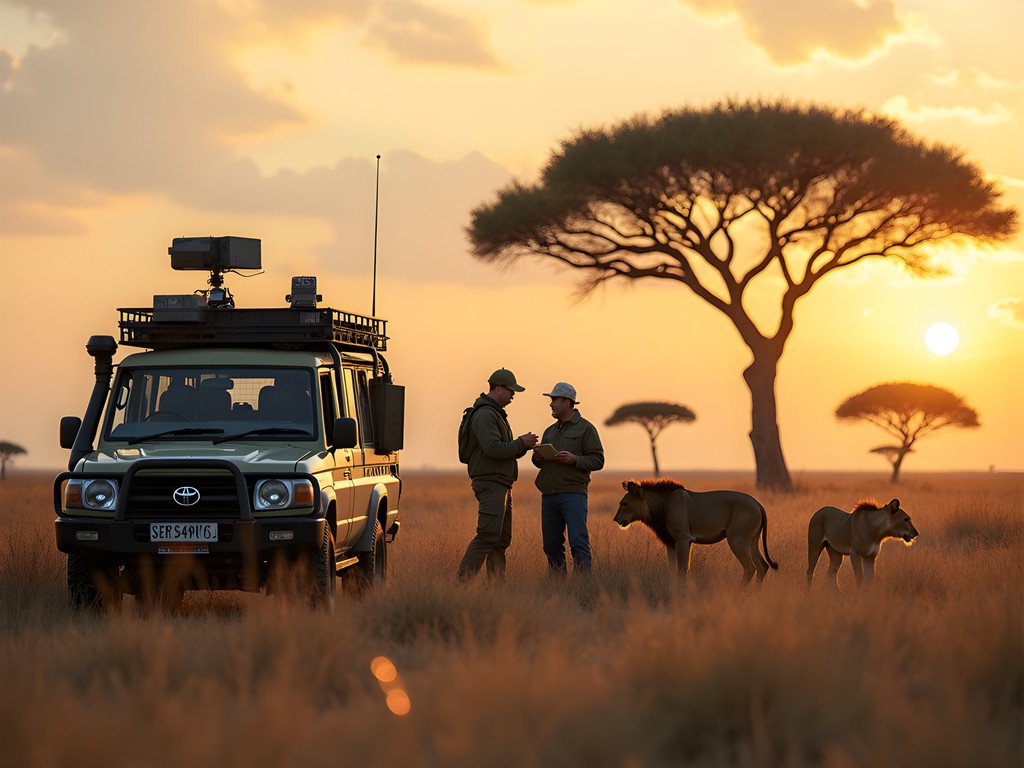 Wildlife monitoring activity with conservation researchers in Lower Zambezi