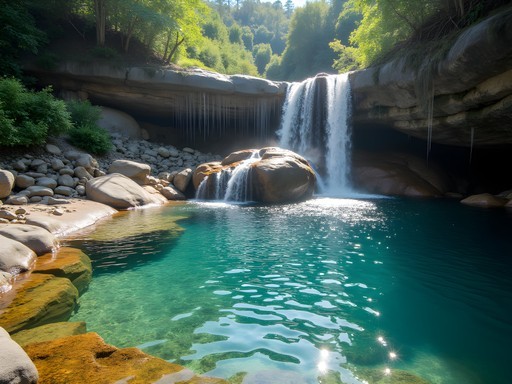 Crystal clear sacred pools at Nyangombe Falls in Nyanga National Park