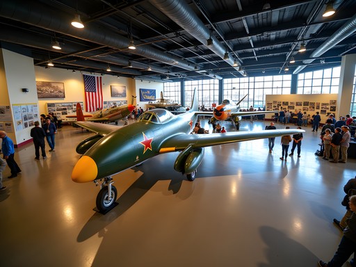 Restored vintage aircraft on display at Warhawk Air Museum in Nampa