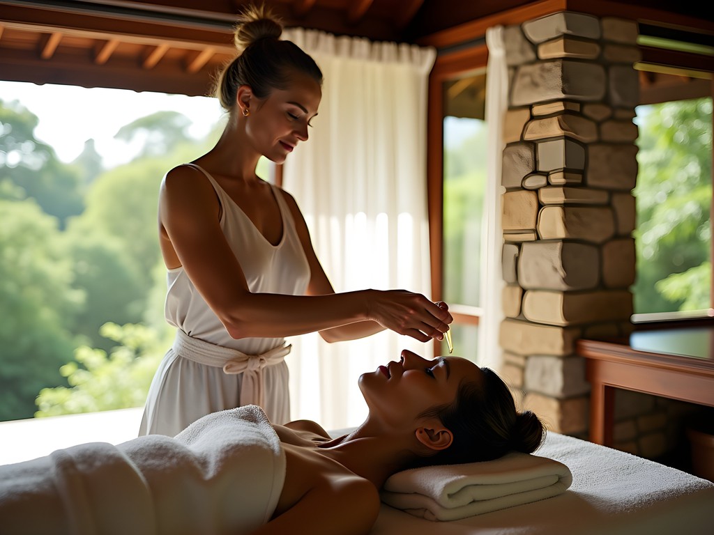 Luxury Ayurvedic treatment at wellness resort near Sigiriya
