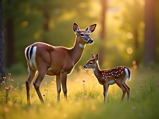 Early morning deer sighting at Wheeler Nature Park in South Burlington, Vermont