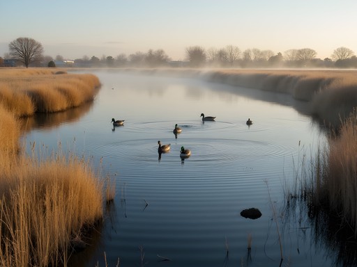 Gravel Pond Wildlife Area in Thornton showing reclaimed quarry habitat with waterfowl