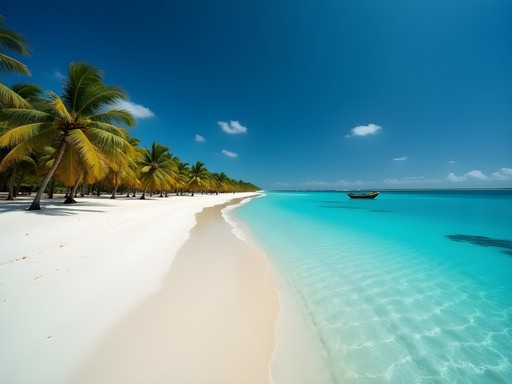 Pristine secluded beach on Paradise Island in Bazaruto Archipelago
