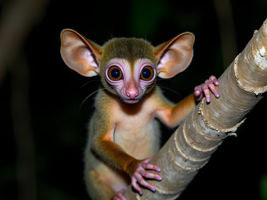 Nighttime wildlife spotting in Jozani Forest, Zanzibar