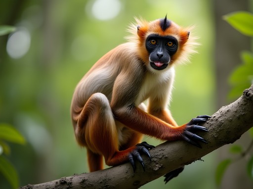 Endemic Zanzibar red colobus monkeys in Jozani Forest