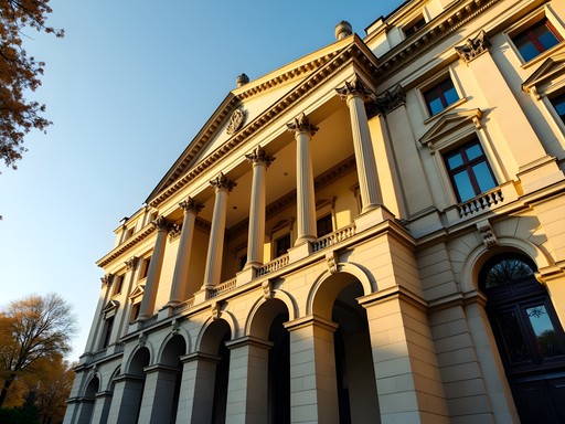 Grand Théâtre de Bordeaux classical architecture with dramatic lighting