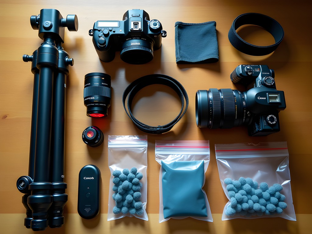 Photography gear preparation for Carlsbad Caverns