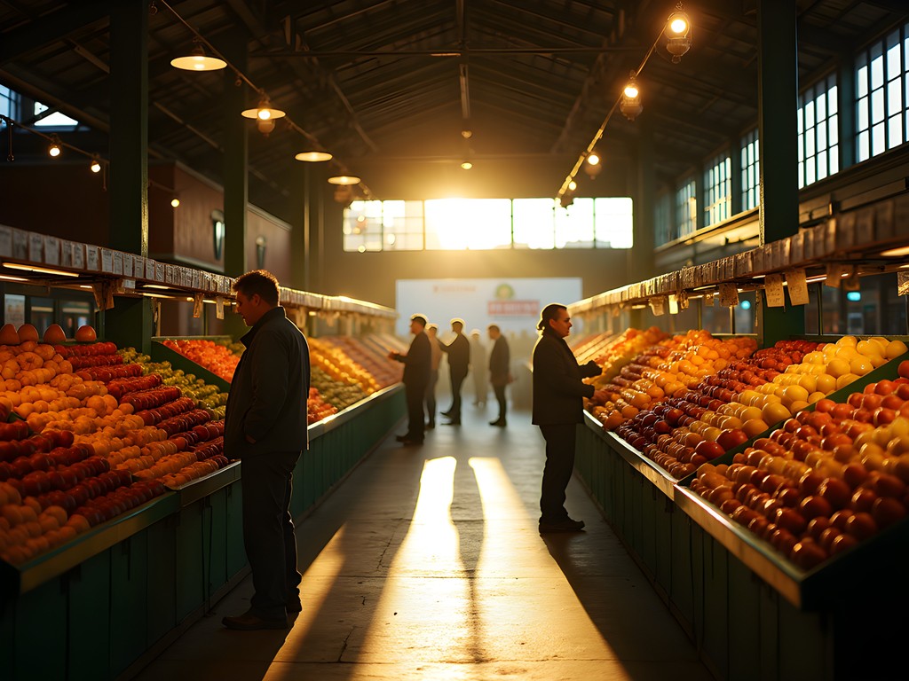 Early morning preparations at Pike Place Market Seattle