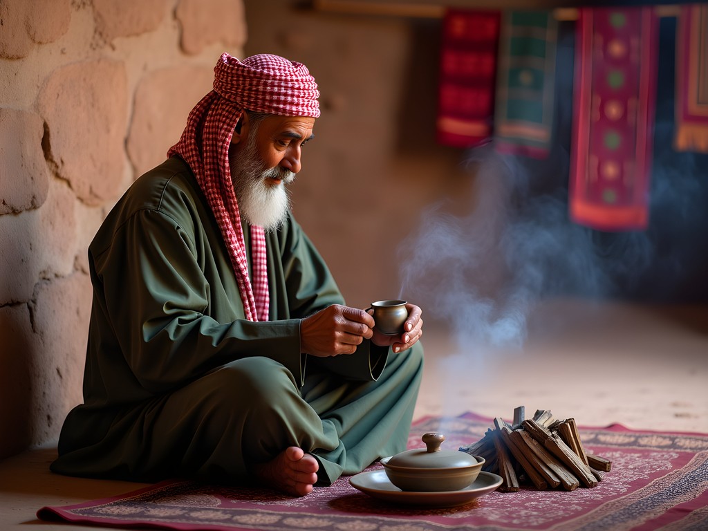 Authentic Bedouin tea ceremony with local guide near Petra, Jordan