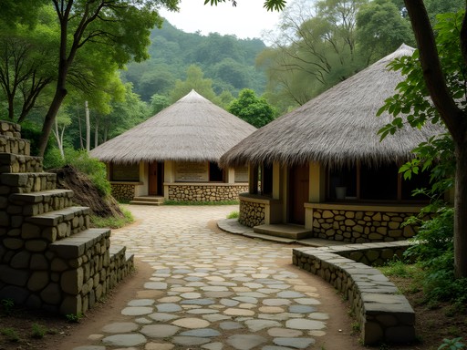 Traditional structures at Pueblito archaeological site in Tayrona National Park