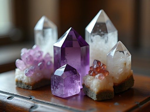 Collection of vintage crystals and minerals from Allentown antique shops