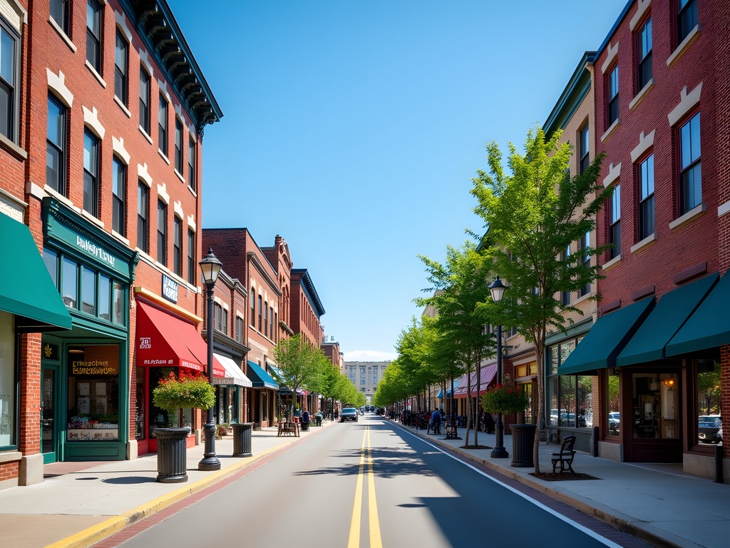 Historic College Avenue in Appleton with charming boutique storefronts