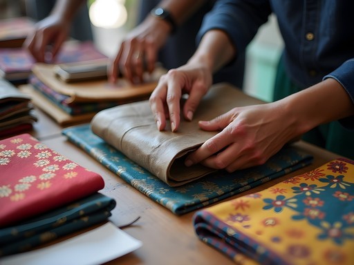 Carefully wrapped Eritrean crafts and souvenirs being packed for international travel