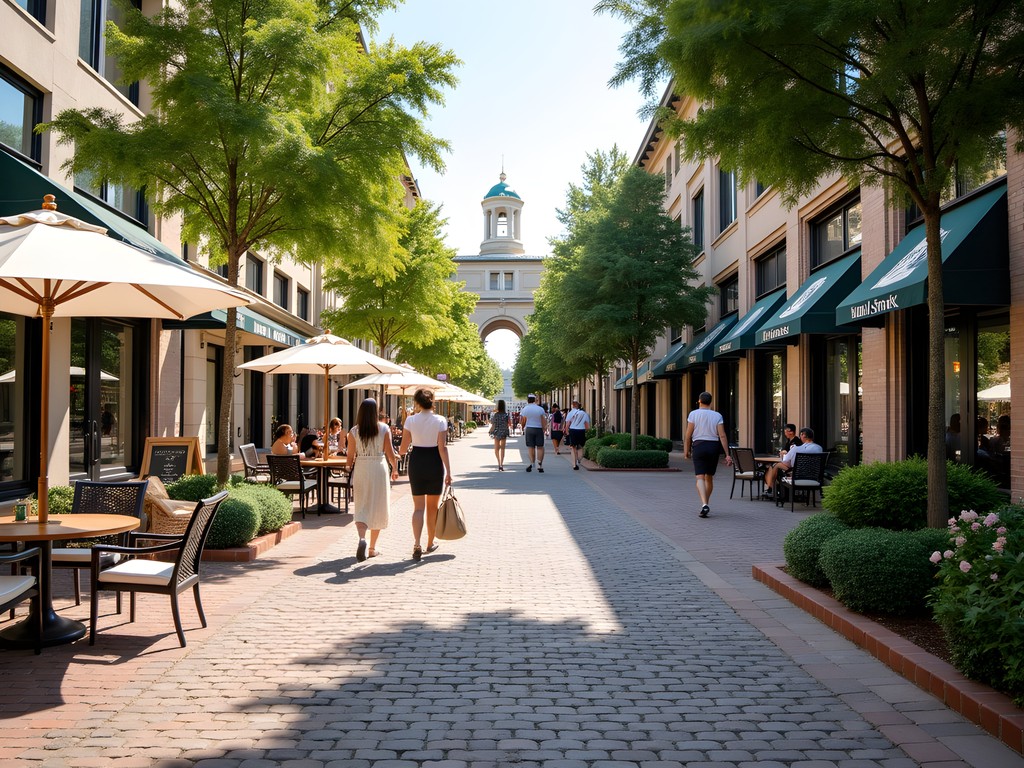 Elegant outdoor shopping district at The Shops Buckhead Atlanta