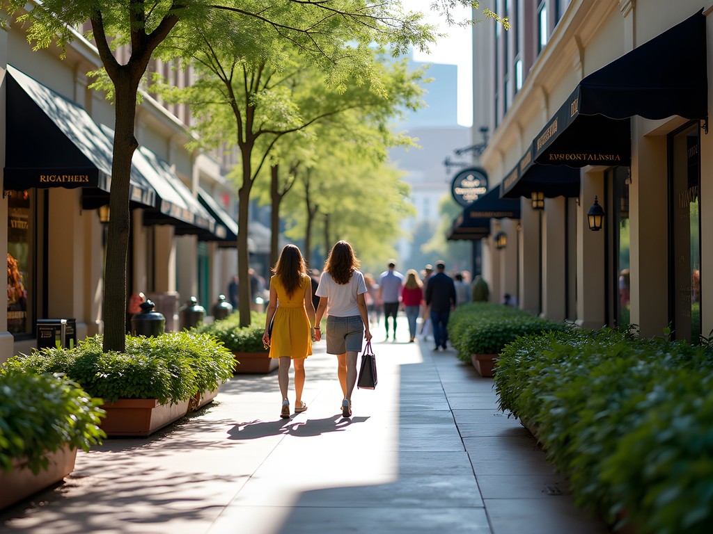 The Shops Buckhead Atlanta luxury shopping district with high-end storefronts