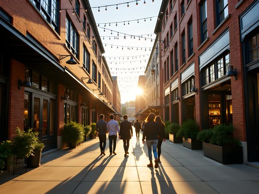 Westside Provisions District in Atlanta with industrial-chic architecture and boutique storefronts