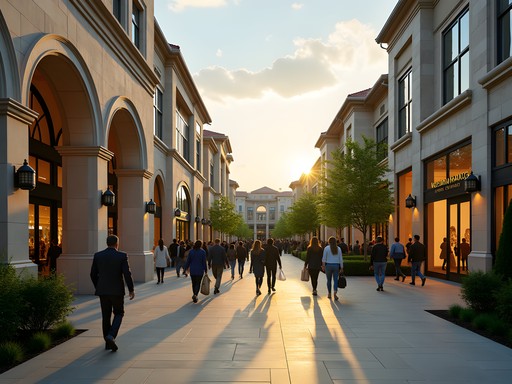 The elegant European-inspired architecture of The Bravern luxury shopping center in Bellevue