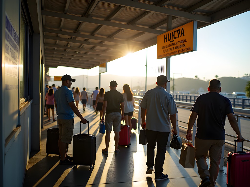 Brazilian customs checkpoint at the eastern end of the Friendship Bridge