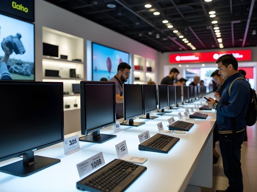 Modern electronics store in Shopping China mall, Ciudad del Este